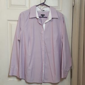 Talbots 18W long sleeve button blouse
